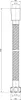 Technical drawing of a shower hose with dimensions. Produktbild-Vorschau