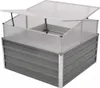 vidaXL Serra grigia in acciaio zincato 100×100×85 cm Anteprima dell’immagine prodotto 10