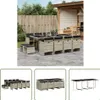 The Living Store 13-tlg. Garten-Essgruppe mit Kissen Produktbild-Vorschau 1