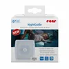 The image shows the product packaging for a reer NightGuide changing light. The packaging features a picture of a baby and highlights product features. Voir les images du produit