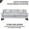 JustValue Set di 6 rialzi per mobili Nero – 13 cm – Max. Anteprima dell’immagine prodotto 4