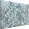 Leinwandbild Tropische Blätter und Bäume 90x60 Feeby Grün Produktbild-Vorschau 1