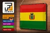 Blechschild Flagge Boliviens 30x20cm Retro Flag of Bolivia Produktbild-Vorschau 3