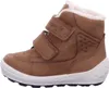 A side view of a brown winter boot for a child. Podgląd zdjęcia produktu