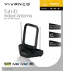 ViVanco™VVTVANTLCIRCLE, Wewnętrzna, Czarny, 1,2 m, UKW, Podgląd zdjęcia produktu 2