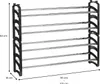 Schuhregal TOWER ausziehbar schwarz - Schuhablage mit 4 Produktbild-Vorschau 3