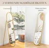 HOMCOM Ganzkörperspiegel 160 x 40 cm Wandspiegel mit Produktbild-Vorschau 7