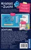The back of a product box for a crystal growing kit, showing the contents and safety warnings. Náhled obrázku produktu