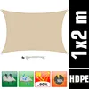 Tenda da sole UV permeabile all'acqua 1x2 - Quadrato - Anteprima dell’immagine prodotto 2