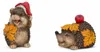 Herbst Igel Figuren 2er-Set aus Polyresin 10-15 cm Produktbild-Vorschau 1