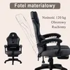 Fotel Gamingowy Horseking Z Podnóżkiem Obrotowy Do Gry Podgląd zdjęcia produktu 5