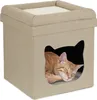 Relaxdays grotta per gatti posto letto zampe di velluto Anteprima dell’immagine prodotto 1