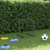 vidaXL Football Rebounder Réglable Noir 84x73x60-80 cm Voir les images du produit 3