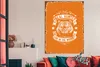 MuchoWow® Poster Jahrgang - Tiger - Orange 120x180 cm - Produktbild-Vorschau 3