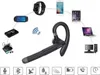 A collage of electronic devices connected to a central Bluetooth headset, with icons at the bottom representing features. Produktbild-Vorschau