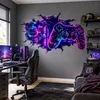 Autocollant mural Decords – Manette de jeu néon avec effet Voir les images du produit 2