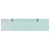 vidaXL Mensola galleggiante in vetro 80x20 cm 8 mm Anteprima dell’immagine prodotto 2