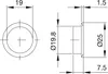 Hekna Zylinderrosette ø 19 mm (Türrosette) Schlossrosette Produktbild-Vorschau 2