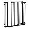 A black metal baby gate is shown against a white background. Anteprima dell’immagine prodotto