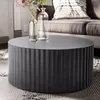 Kadima Design Runder Sofatisch mit Wellen-Muster, Produktbild-Vorschau 2