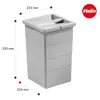 Hailo Seau intérieur 1076099 avec couvercle 15 litres Voir les images du produit 3