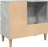 vidaXL Armoire sous lavabo gris béton 65x33x60 cm Bois Voir les images du produit 7