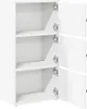 vidaXL Bücherregal Weiß 40x24x77 cm Holzwerkstoff Produktbild-Vorschau 5