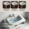Meuble sous-lavabo FCH à 2 portes et étagères ouvertes, Voir les images du produit 5