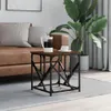 vidaXL Konferenčný stolík Brown Oak Optics 45x45x47,5 cm Náhľad obrázku produktu 2