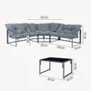Loungeset 'Karg', inclusief bank, salontafel en kussens, in Productafbeelding-voorbeeld 3