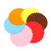 lot de 6 coasters, antidérapants, lavables, en silicone, Voir les images du produit 4