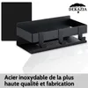 DEKAZIA® Duschablage Edelstahl Schwarz - Selbstklebendes Produktbild-Vorschau 8