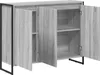A side cabinet with its doors open, showing shelves inside, on a white background. Podgląd zdjęcia produktu