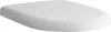 A white toilet seat lid is shown from a slightly elevated side angle against a white background. Produktbild-Vorschau
