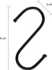 QUVIO Aufhängehaken - Kleiderhaken - Lose Haken - 6,5 cm - Produktbild-Vorschau 3