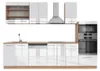 Cucina componibile Vicco Fame-Line Bianco lucido/oro power Anteprima dell’immagine prodotto 1