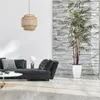 Boho hanglamp, bamboe, diameter 40 cm, E27, wit/bruin Productafbeelding-voorbeeld 2