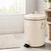 Relaxdays cosmetische prullenbak, 5 liter, retro-design, Productafbeelding-voorbeeld 2