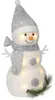 Schneemann Deko beleuchtet 8 warmweiße LEDs Weihnachten Produktbild-Vorschau 3