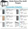 Deluxe Pavillon Terrassenüberdachung Aluminium 3 x 4 M weiß Produktbild-Vorschau 6
