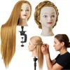 Tête de trépied d'entraînement pour coiffeurs 70cm brun Voir les images du produit 16