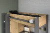 Lit surélevé avec bureau + armoire - 90 x 200 cm - Naturel Voir les images du produit 16