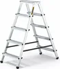 A silver aluminum step ladder with black accents, shown against a white background. Anteprima dell’immagine prodotto