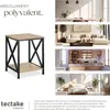 Table d’appoint CARLTON 40,5x40,5x52,5cm - Bois clair Voir les images du produit 7