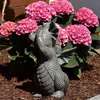 Süsser Gartendrache Augen zu Drache Figur Gartenfigur 27 cm Produktbild-Vorschau 2