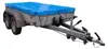 Anhängerplane Flachplane 257x133x10 cm hellblau mit Seil Produktbild-Vorschau 6