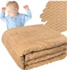 Kuscheldecke Tagesdecke Bett Geschenk 200x220 beige für Produktbild-Vorschau 1