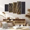 Bild auf Leinwand - Leinwandbild - 5 Teile - Blatt golden Produktbild-Vorschau 7
