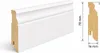 Fußleiste Sockeleiste "Poppenbüttel" (MDF foliert, 16x78mm, Produktbild-Vorschau 4
