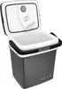 An open portable cooler box with a fan and cooling fins visible inside the lid. Anteprima dell’immagine prodotto